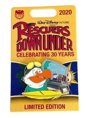 Disney Rescuers Down Under 30th Anniversary Bernard Bianca Wilbur Limited Pin